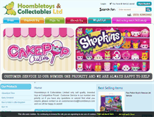 Tablet Screenshot of hoombletoys.com